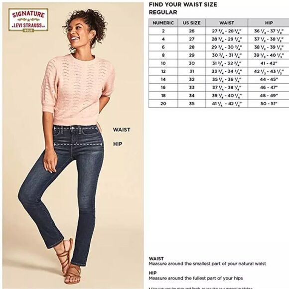 Signature Levi Strauss Gold Label Womens Totally Shaping Pull-On Skinny Jeans - Picture 4 of 16